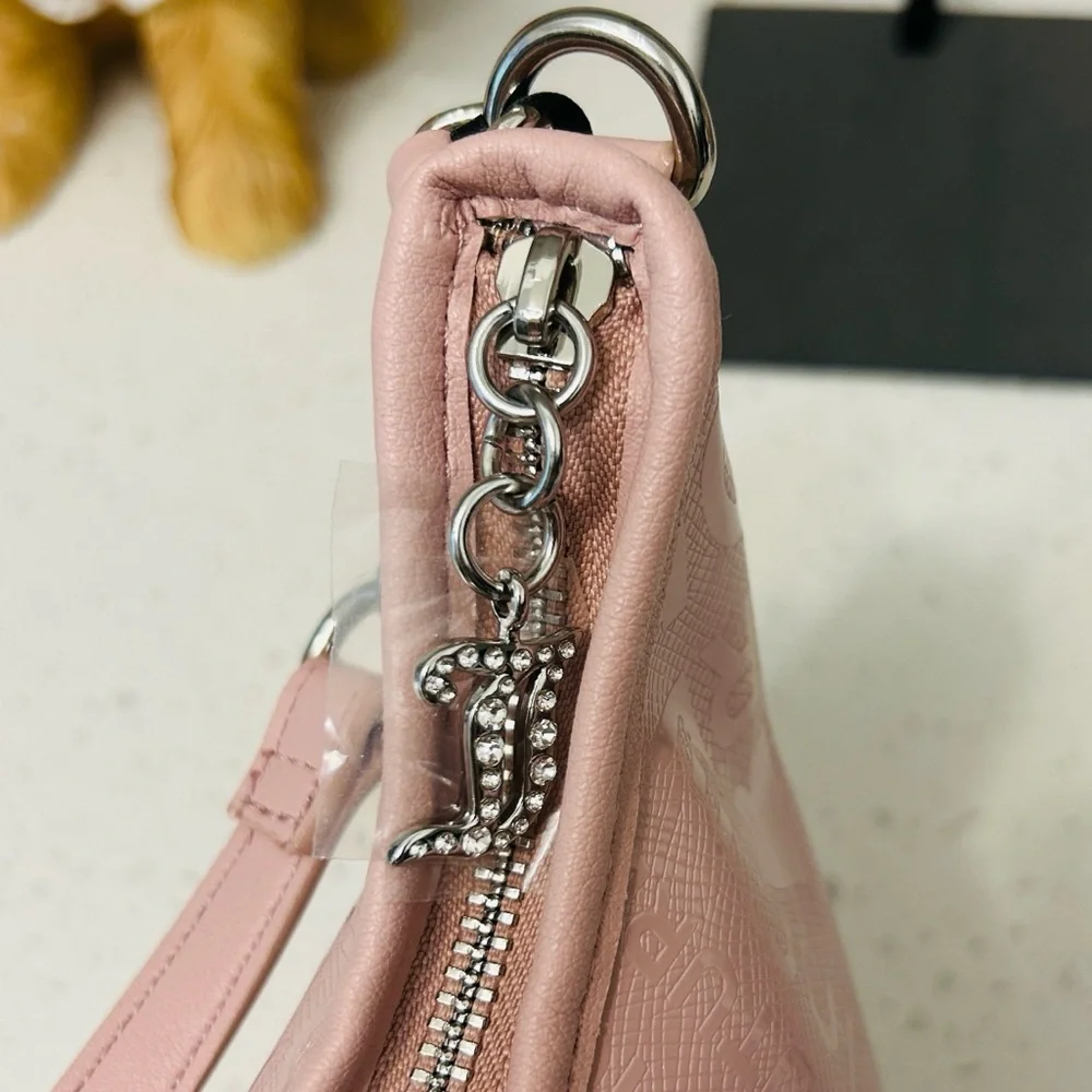 🆕✨ Juicy Couture Starry Night Hobo Handbag Blush NWT 💎 - Picture 7 of 11